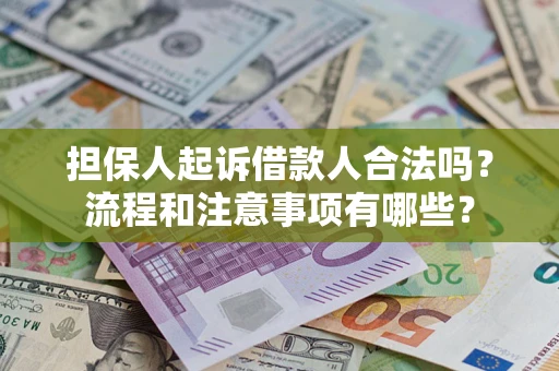 济南担保人起诉借款人合法吗？流程和注意事项有哪些？