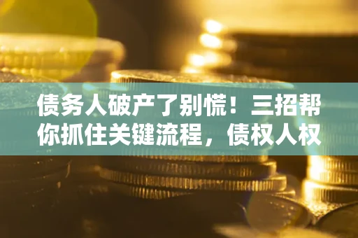 济南债务人破产了别慌！三招帮你抓住关键流程，债权人权益不再缩水