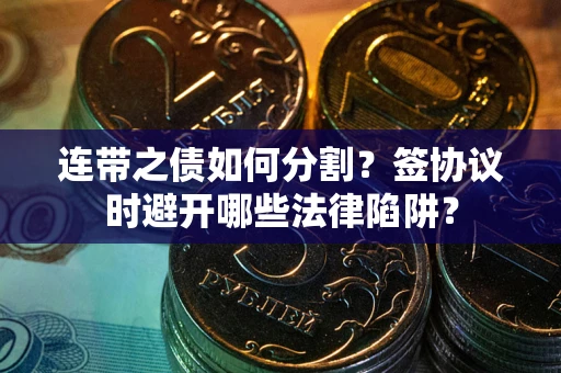 济南连带之债如何分割？签协议时避开哪些法律陷阱？