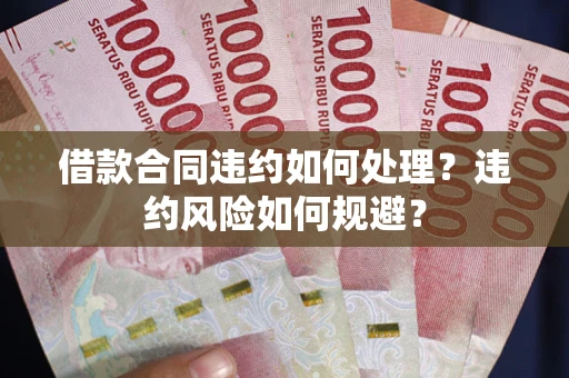 济南借款合同违约如何处理？违约风险如何规避？