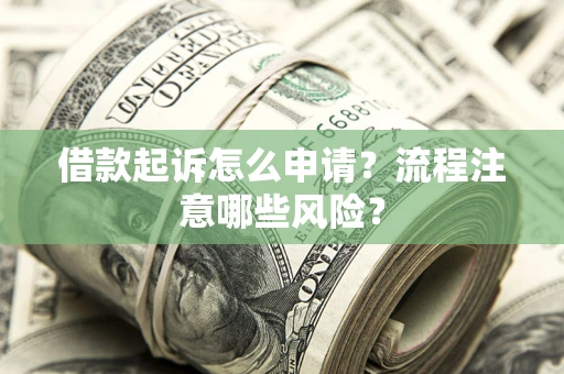 济南借款起诉怎么申请？流程注意哪些风险？